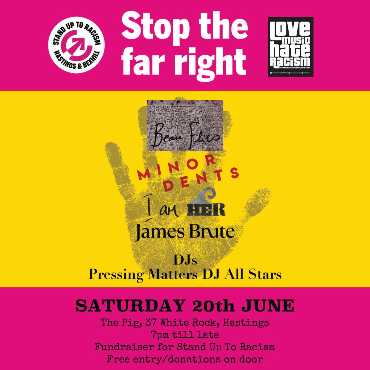 Love Music Hate Racism Saturday 20th&nbsp;June